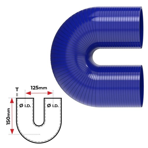 Blue Silicone Hose