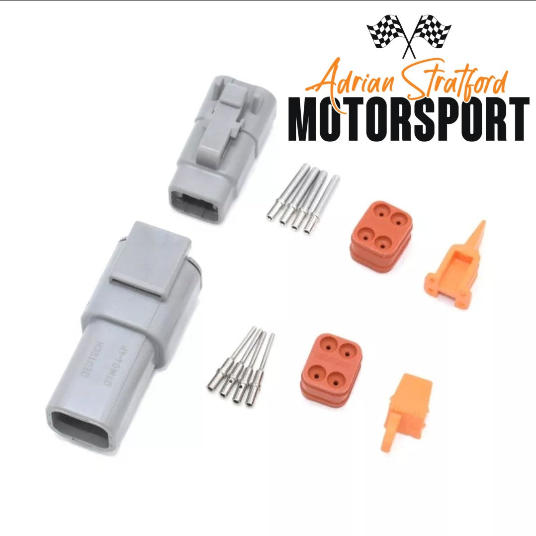 Deutsch DTM Style 4 Pin Connector Set With Genuine Pins